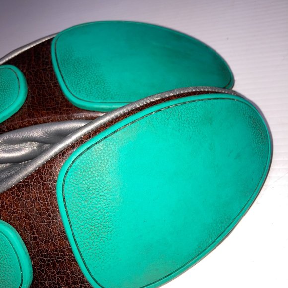 Tieks by Gavrieli Foldable Scrunch Ballet Flats Sz 9 Pewter Gray Leather From - Picture 10 of 11